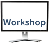Monitor mit Beschriftung Workshop