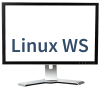 Symbolbild Monitor mit Beschriftung Linux Workshop